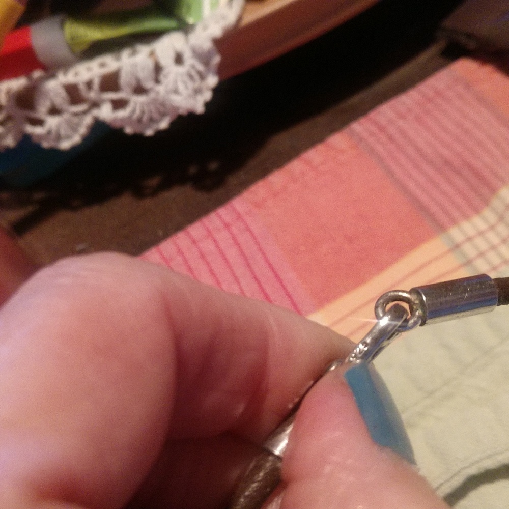 Gemstone cross necklace - Picture 10 of 16